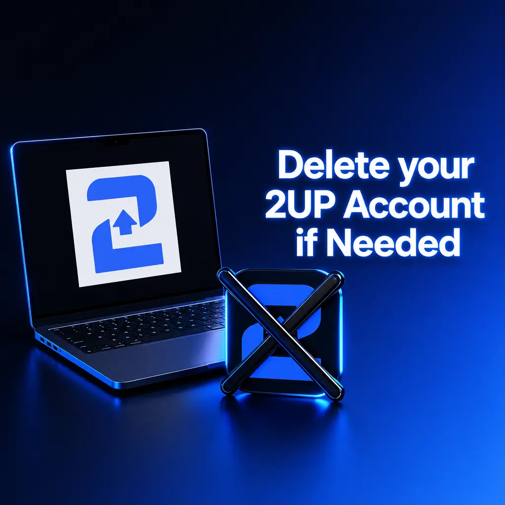 Delete your 2UP Account if Needed