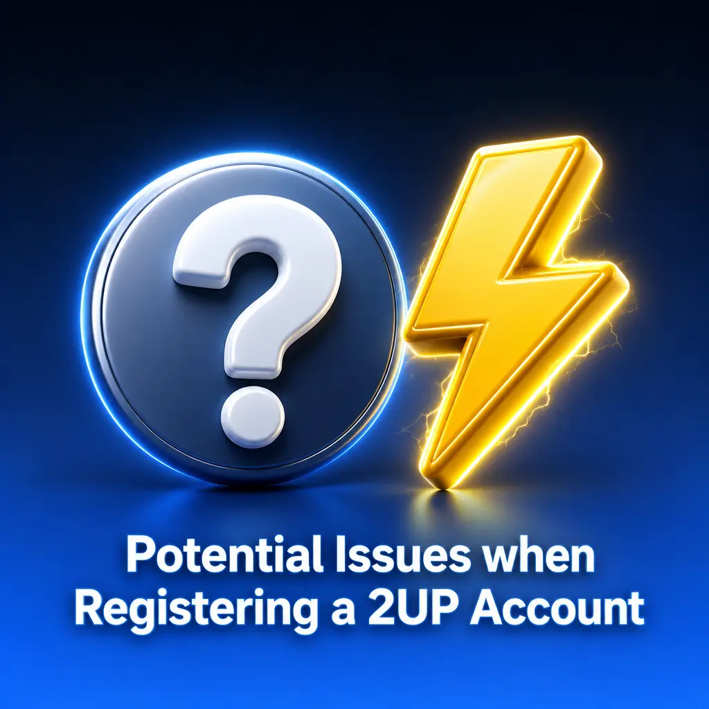 Common 2UP account registration issues and quick fixes, including verification, password, and location errors