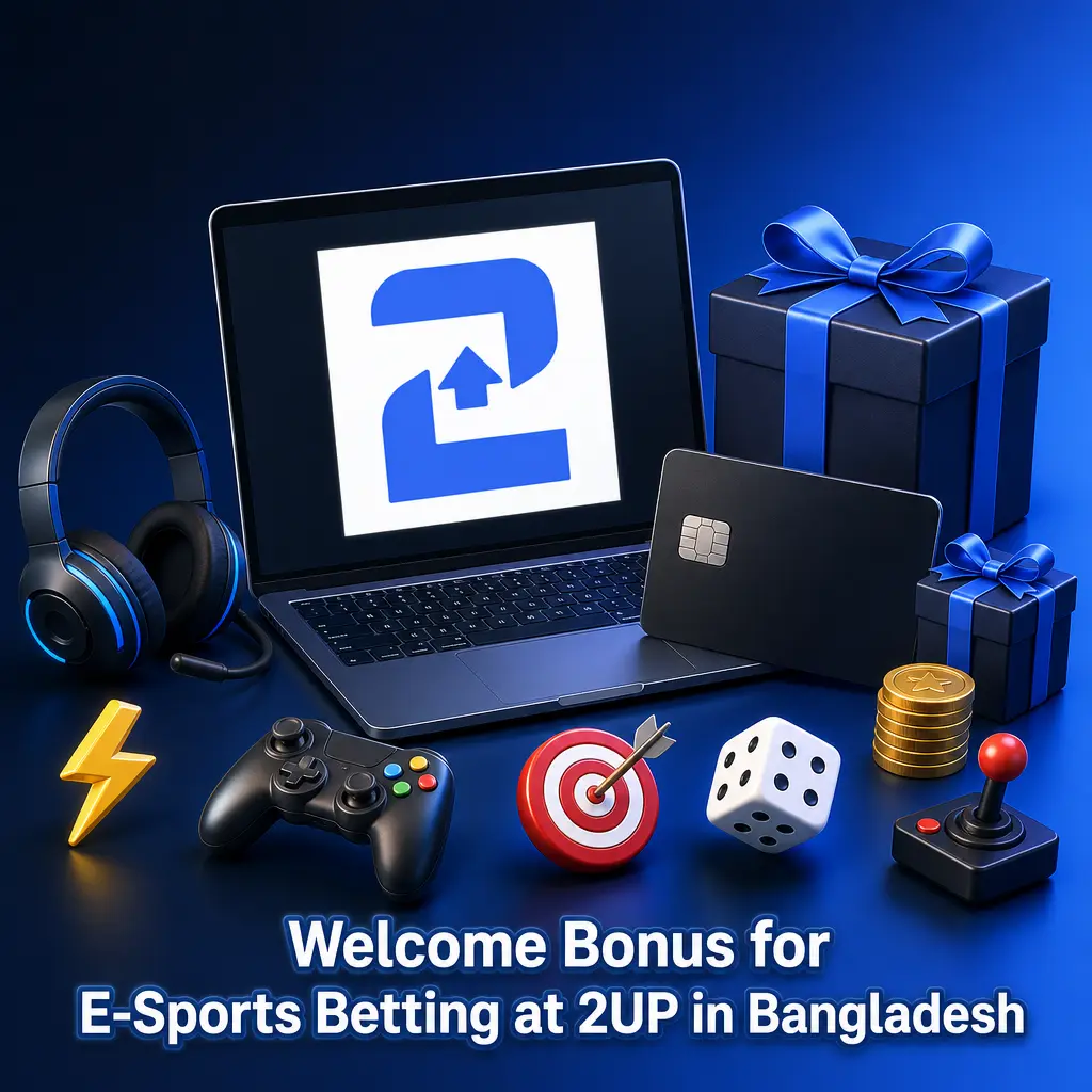 2UP welcome bonus offering 200% up to 2000 USD plus 500 free spins for esports betting on CS2, Dota 2, LoL, Valorant, and StarCraft II